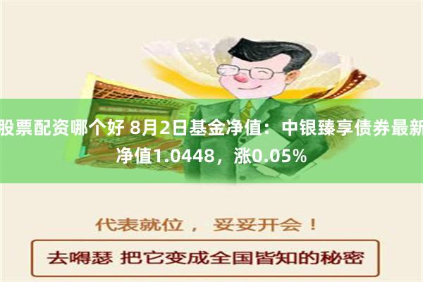 股票配资哪个好 8月2日基金净值：中银臻享债券最新净值1.0448，涨0.05%