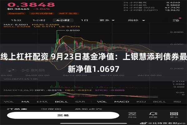 线上杠杆配资 9月23日基金净值：上银慧添利债券最新净值1.0697