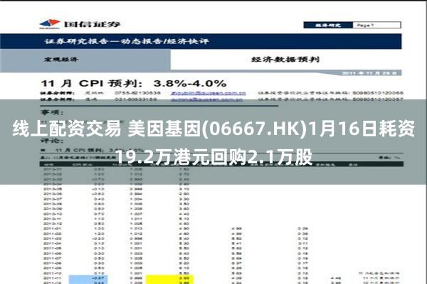 线上配资交易 美因基因(06667.HK)1月16日耗资19.2万港元回购2.1万股